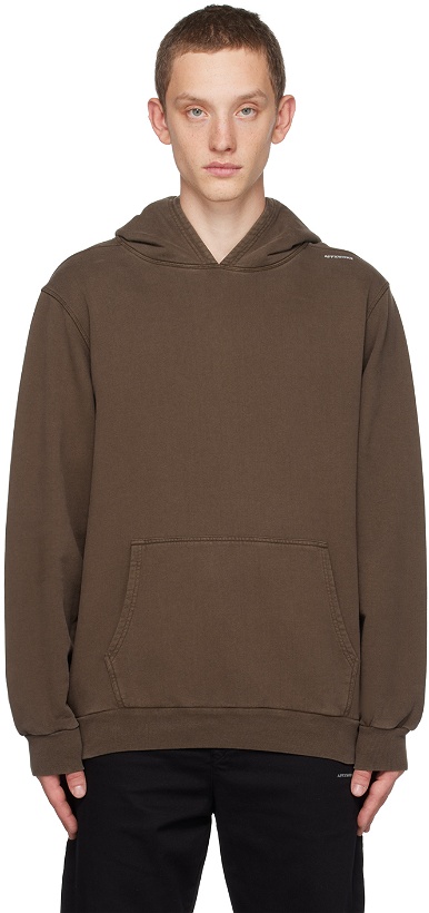 Photo: AFFXWRKS Brown Embroidered Hoodie