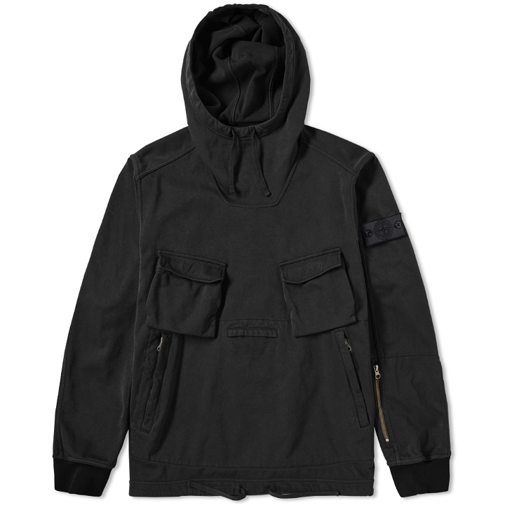 Photo: Stone Island Shadow Project Garment Dyed Duel Jersey Knit Smock