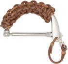 Bless Brown & Silver Nº43 Leather Handle Keychain