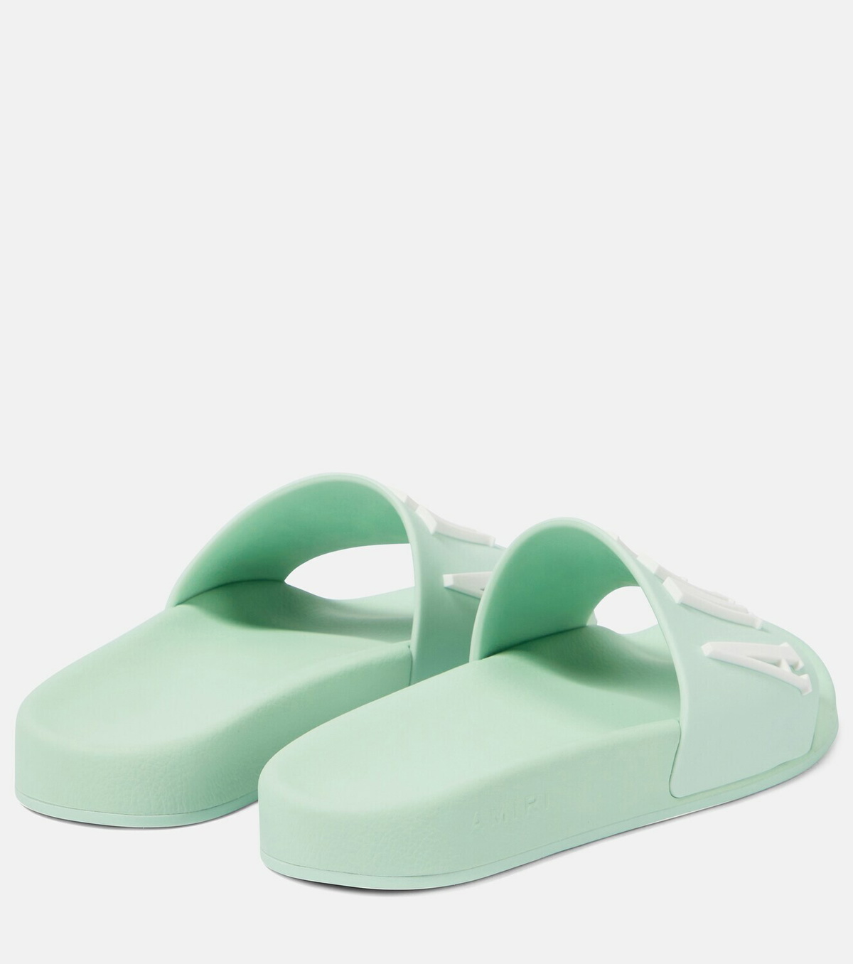 Amiri Logo rubber slides