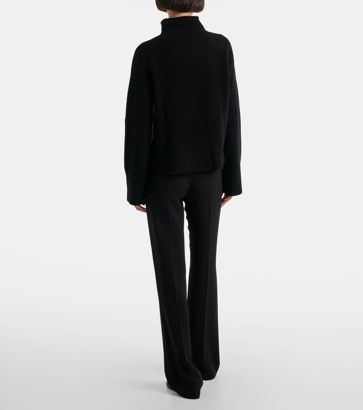 Fforme Julie cropped wool and cashmere sweater