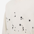 NOMA t.d. Men's Hand Dyed Twist Crew Neck Sweat in Off White/Black