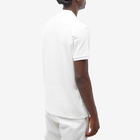 Moncler Men's Heart Logo Polo Shirt in White