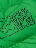 Moncler Grenoble - Cristaux Logo-Appliquéd Quilted Shell Down Hooded Ski Jacket - Green