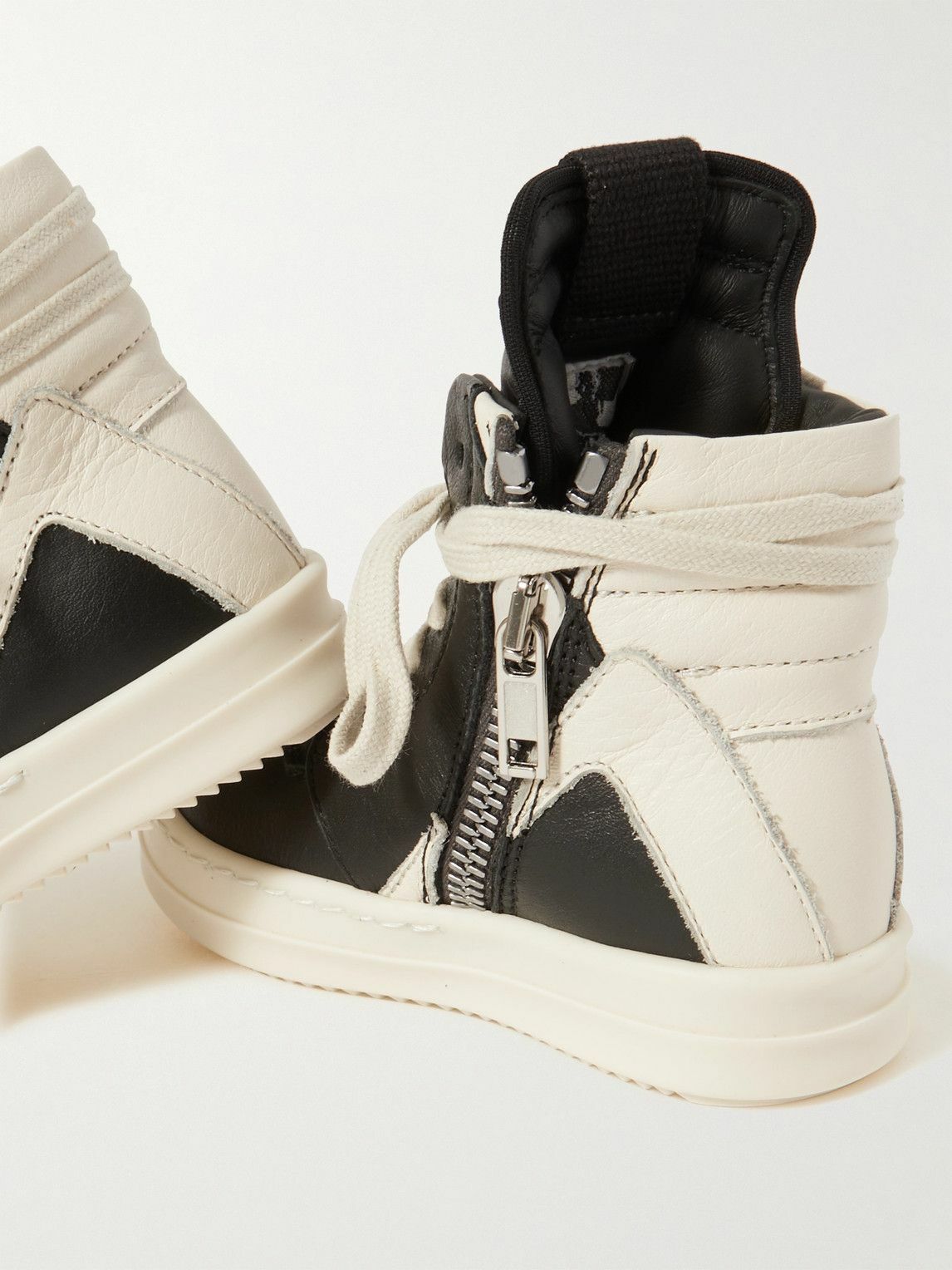 Rick Owens top high top leather kids sneakers