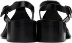 HEREU Black Pesca Heeled Sandals