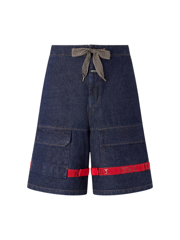 Photo: KAPITAL - Nouvelle Shuttle Straight-Leg Denim Shorts - Blue