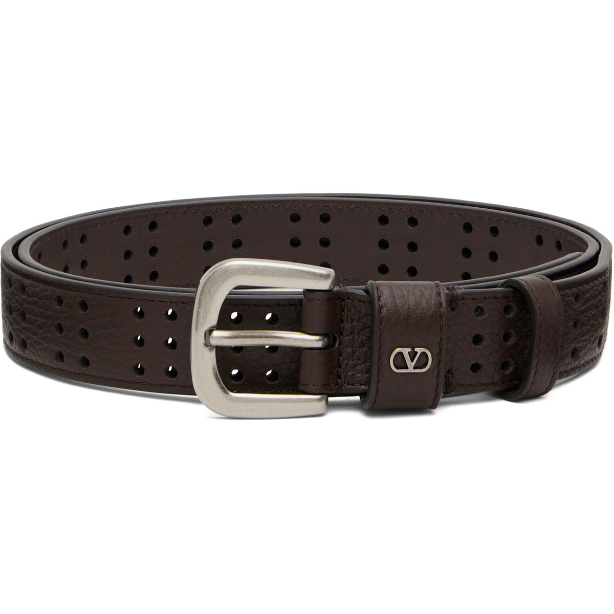 Valentino Garavani Brown Mini VLogo Signature Belt