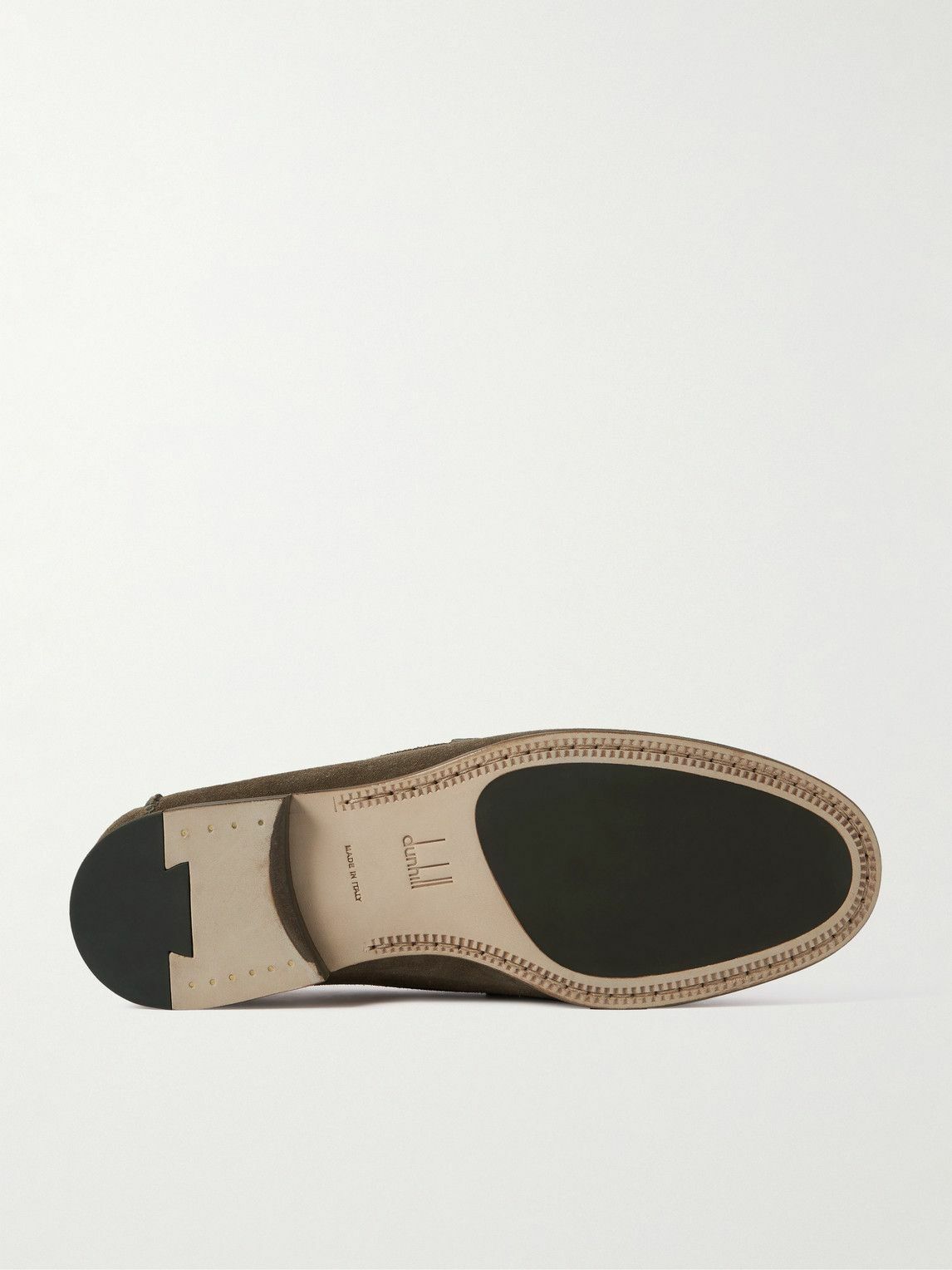 Dunhill - Heddon Flex Suede Penny Loafers - Brown