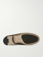 Dunhill - Heddon Flex Suede Penny Loafers - Brown