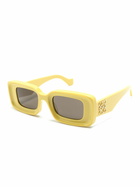 LOEWE EYEWEAR Yellow Anagram-Plaque Sunglasses