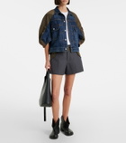 Sacai Denim and twill jacket