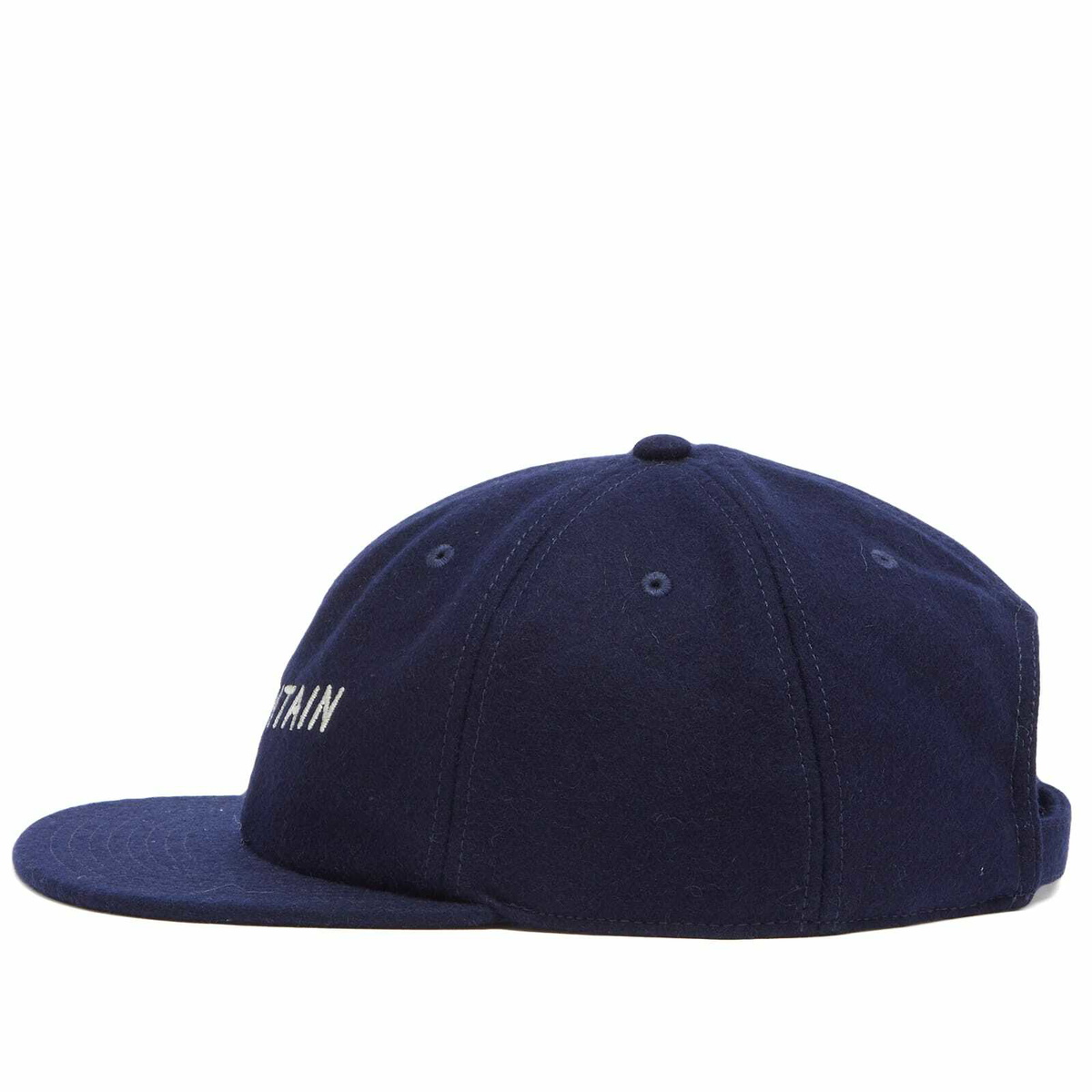 Café Mountain Men's Script Logo Wool Cap in Navy 