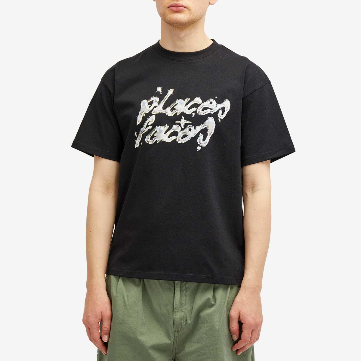 PLACES+FACES Men's Daft T-Shirt in Black