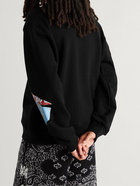 AMIRI - Printed Cotton-Jersey Sweatshirt - Black