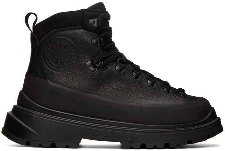 Photo: Canada Goose Black Journey Lace-Up Boots