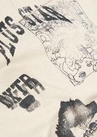 Duke And Dexter Sketch Printed Cotton Sweatshirt Off White