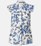 Erdem Floral jacquard top