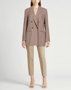 Agnona Womens Blazer Sand