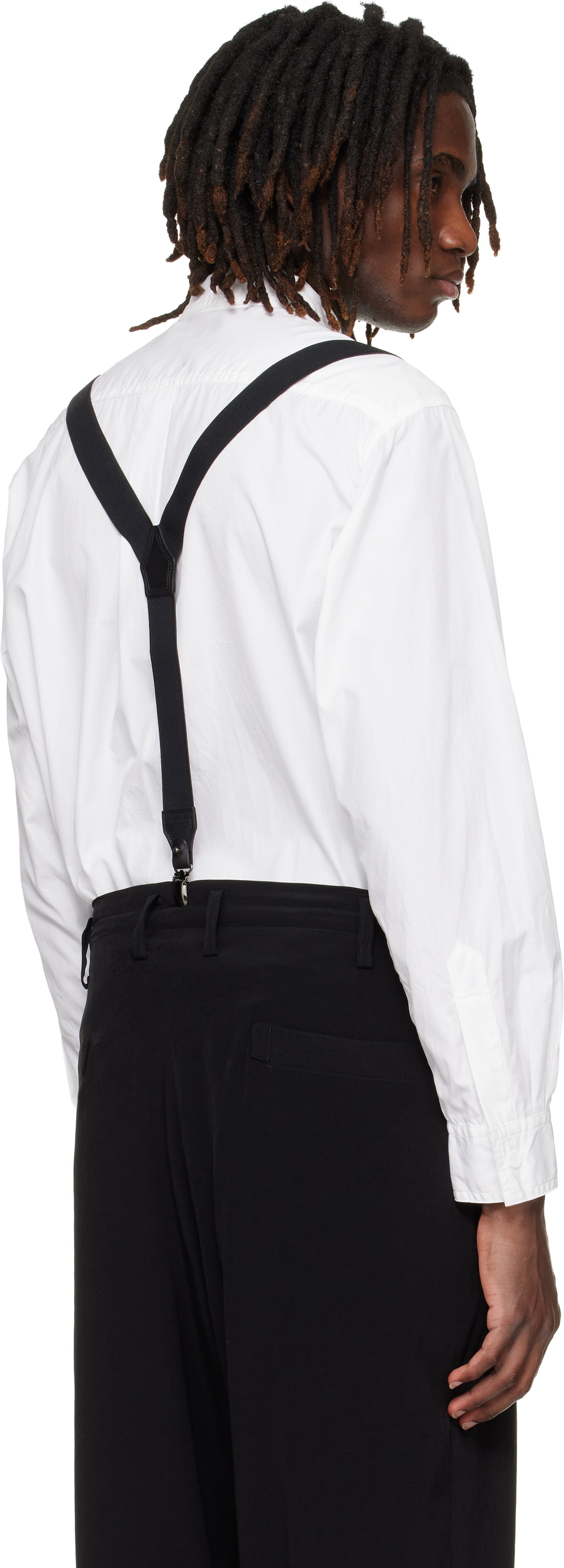 YOHJI YAMAMOTO White Big Standard Chain Stitch Shirt