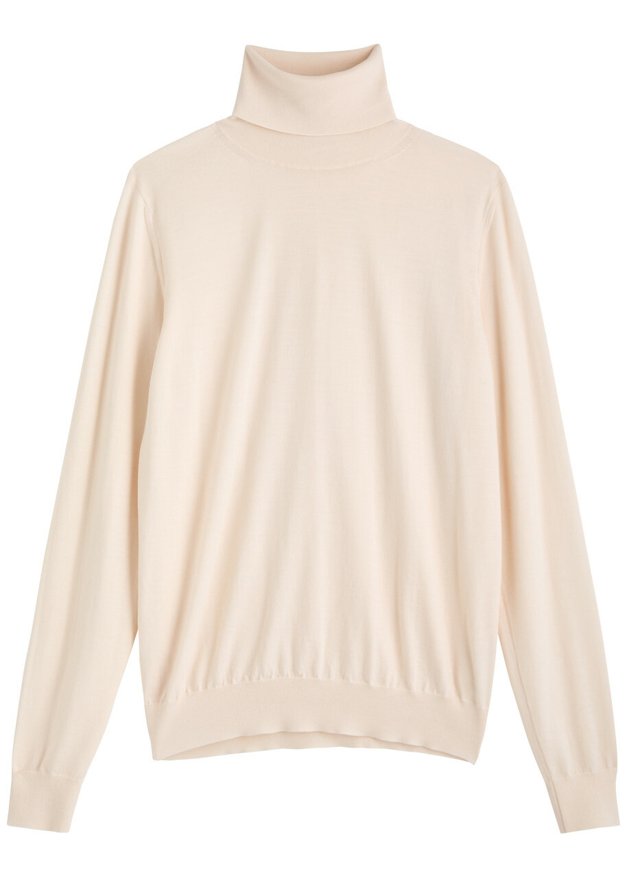 The Row Heva Fine-knit Wool Jumper Cream