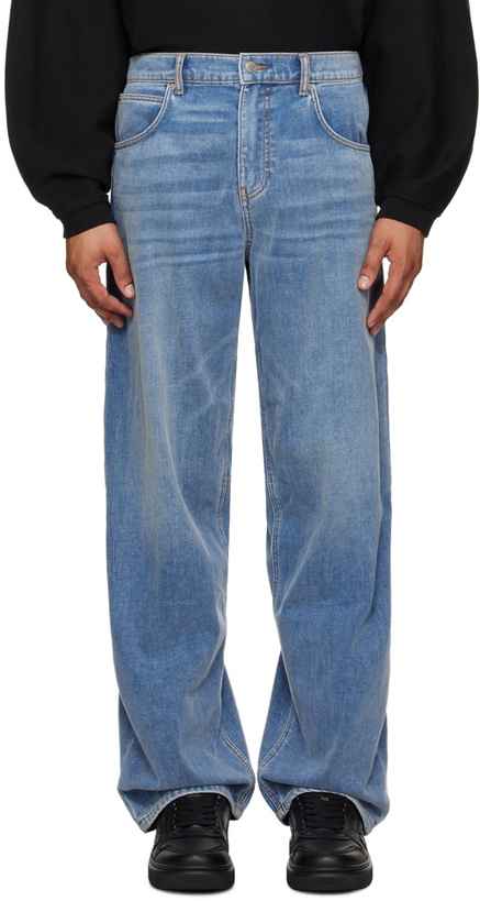 Photo: Alexander Wang Blue High-Rise Ballon Jeans