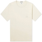 C.P. Company Men's 30/2 Mercerized Jersey Twisted Pocket T-Shirt in Pistachio Shell