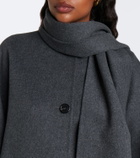'S Max Mara Scarf-detail virgin wool jacket