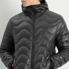 Purple Mountain Observatory Men's Waves Hooded Puffa Jacket in Black