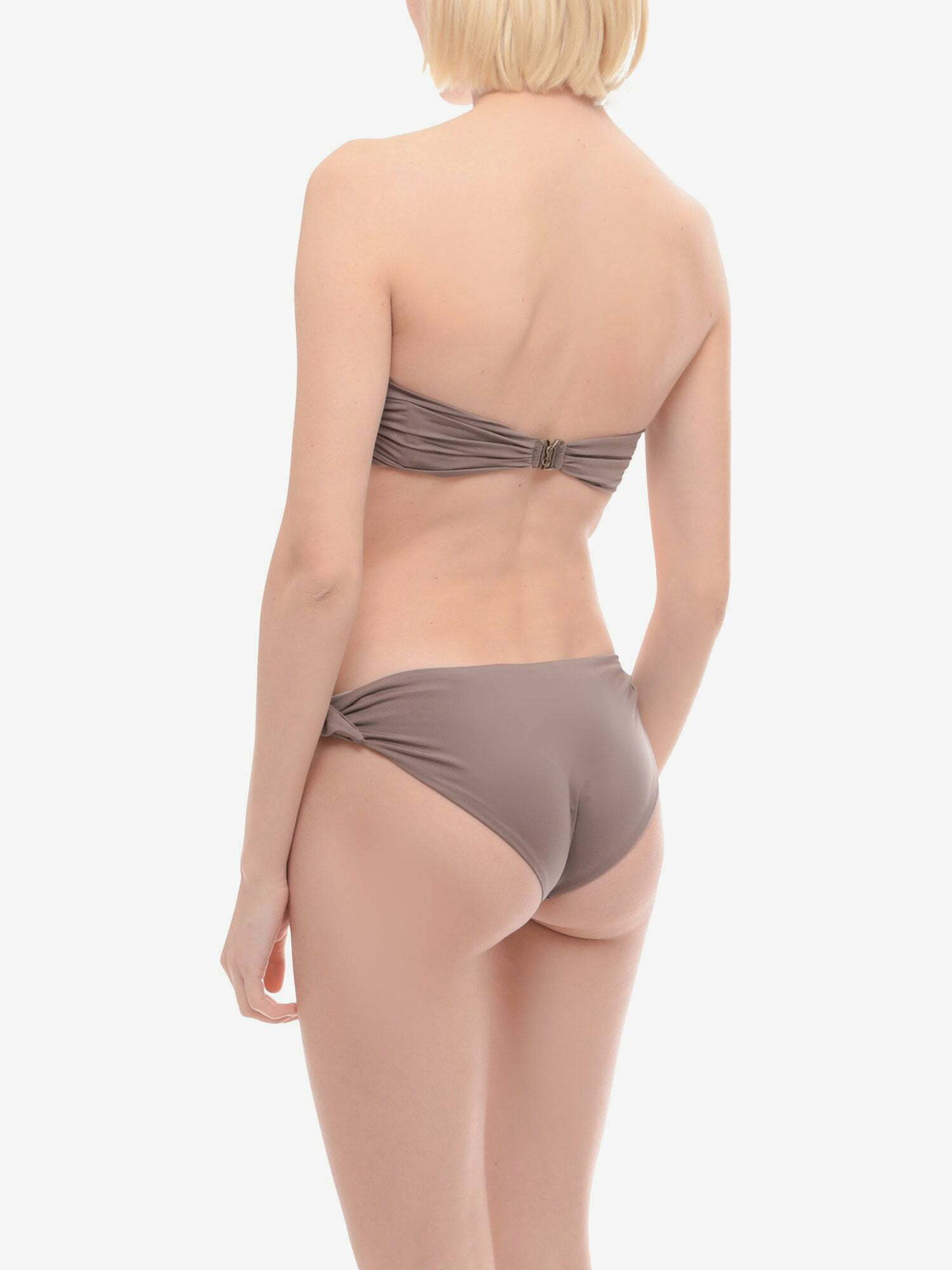 ビキニ Saint Laurent SS23 Lacing bikini briefs (733706Y34DI 1034) Saint Laurent Bikini Slip Grey Womens Saint Laurent