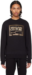 Versace Jeans Couture Black Piece Number Sweatshirt