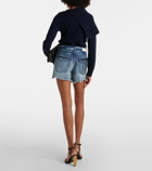 Re/Done Low-rise denim shorts