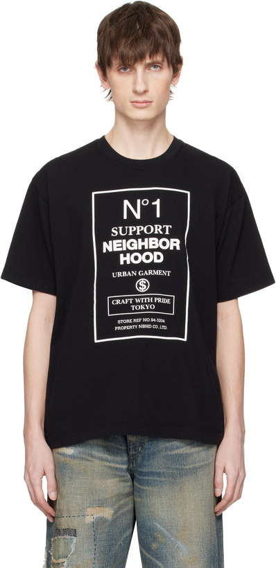 Photo: Neighborhood Black NH SS-15 T-shirt