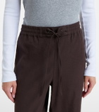 Vince Linen and rayon-blend wide-leg pants