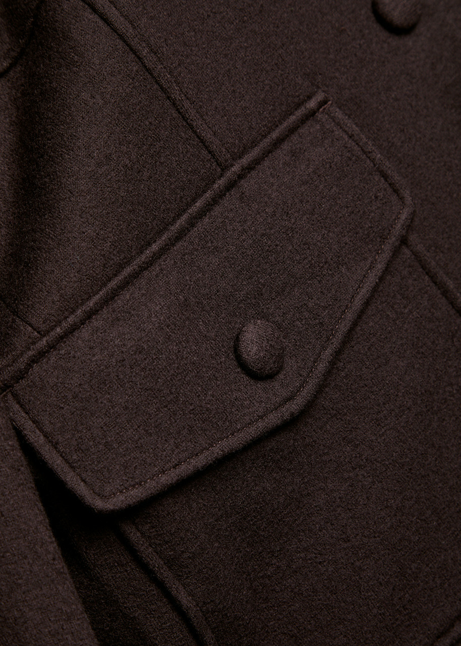 Rag & Bone Mercer Wool Jacket Dark Brown