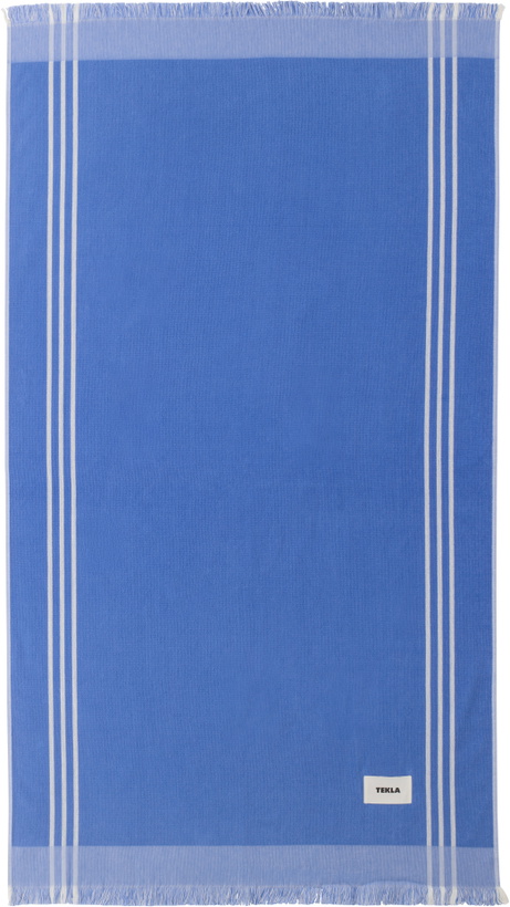 Photo: Tekla Blue Striped Beach Towel