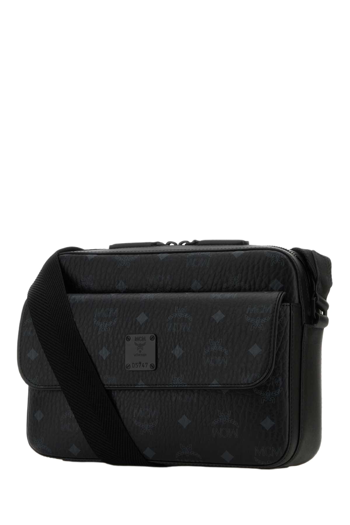 MCM Printed Canvas Aren Messenger Crossbody Bag