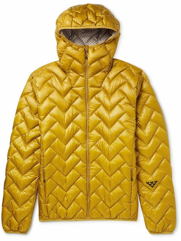 Photo: Black Crows - Ora Micro Quilted Pertex Ripstop Hooded Down Ski Jacket - Yellow