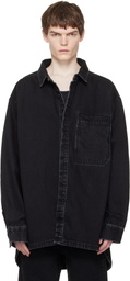 Entire Studios Black Herculean Denim Shirt