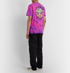 Vans - Logo-Print Tie-Dyed Cotton-Jersey T-Shirt - Pink