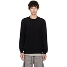 Rick Owens Black Tower Crewneck Sweatshirt