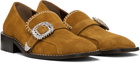 Wales Bonner Tan Buckle Loafers