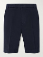 Thom Browne - Straight-Leg Cotton-Twill Shorts - Blue