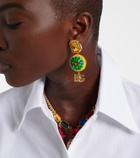 Dolce&Gabbana DG embellished clip-on earrings