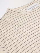 OFFICINE GÉNÉRALE - Striped Cotton and Linen-Blend Jersey T-Shirt - Neutrals