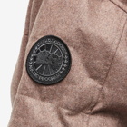 Canada Goose Men's Dynaluxe Wool Macmillan Parka Jacket in Quicksand Melange