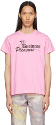 Double Rainbouu Pink 'Business & Pleasure' Uni T-Shirt