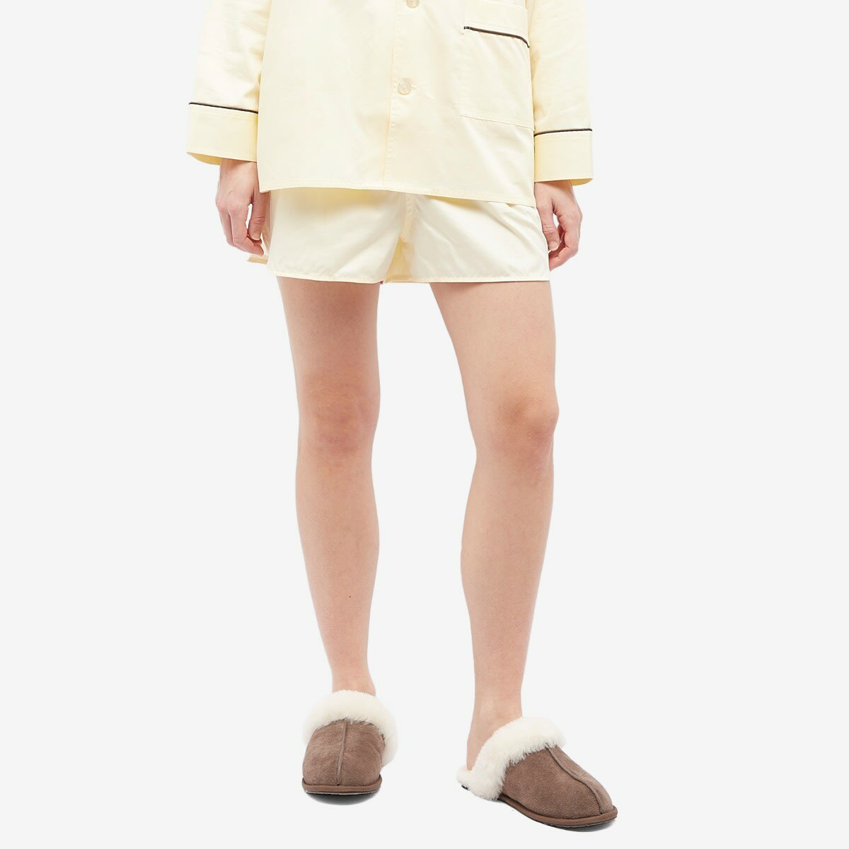 HAY Women's Outline Pyjama Shorts in Soft Yellow
