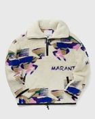 Marant Marlo Coat Blue/Beige - Mens - Fleece Jackets