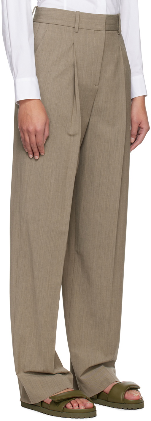 Theory Gray Pleated Trousers